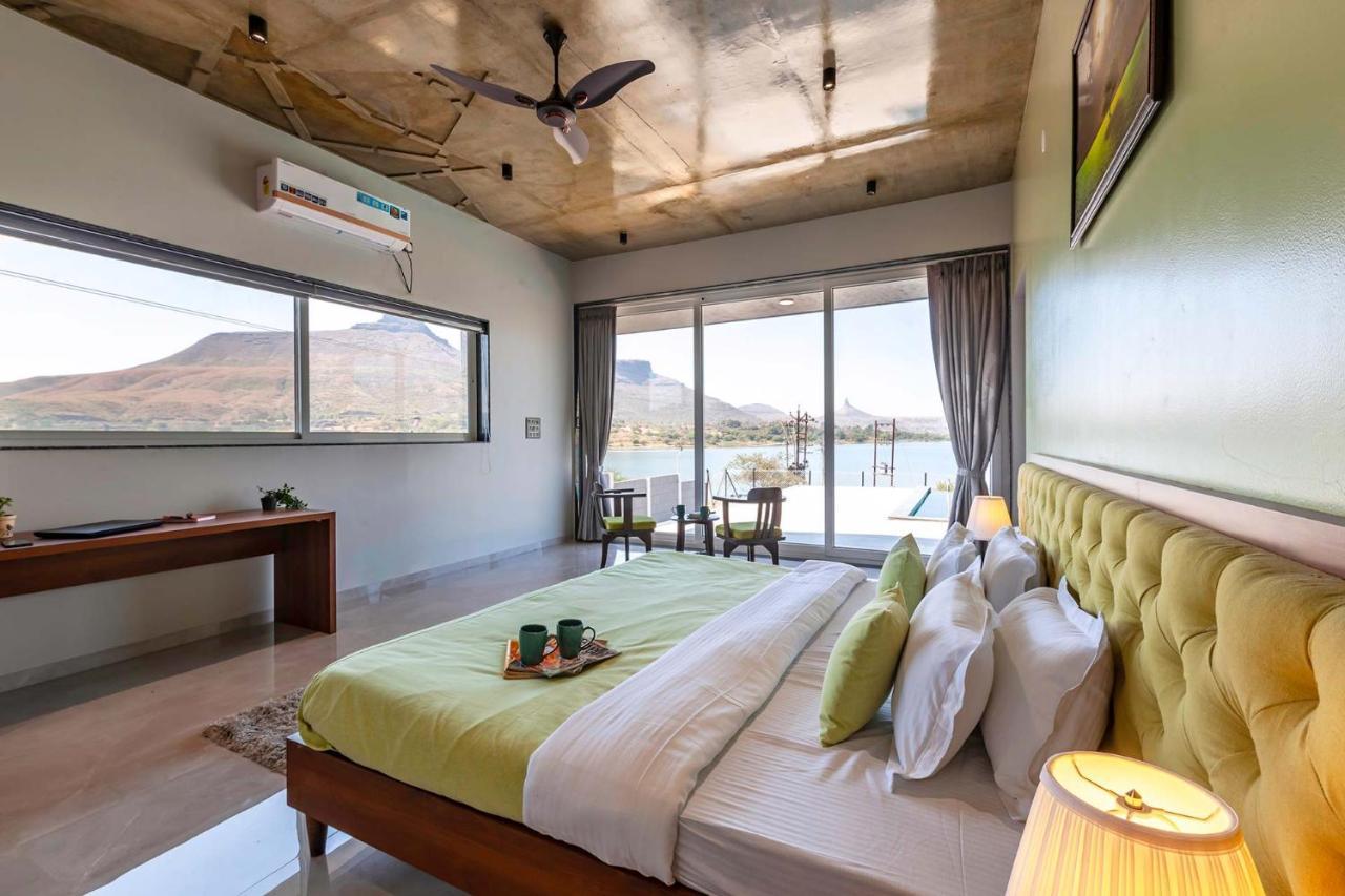 Stayvista'S Bellisimo Panorama - Lakeside Oasis With Infinity Pool, Modern Interiors, Open-To-Sky Bathtub, And Lush Green Lawn Nashik Luaran gambar